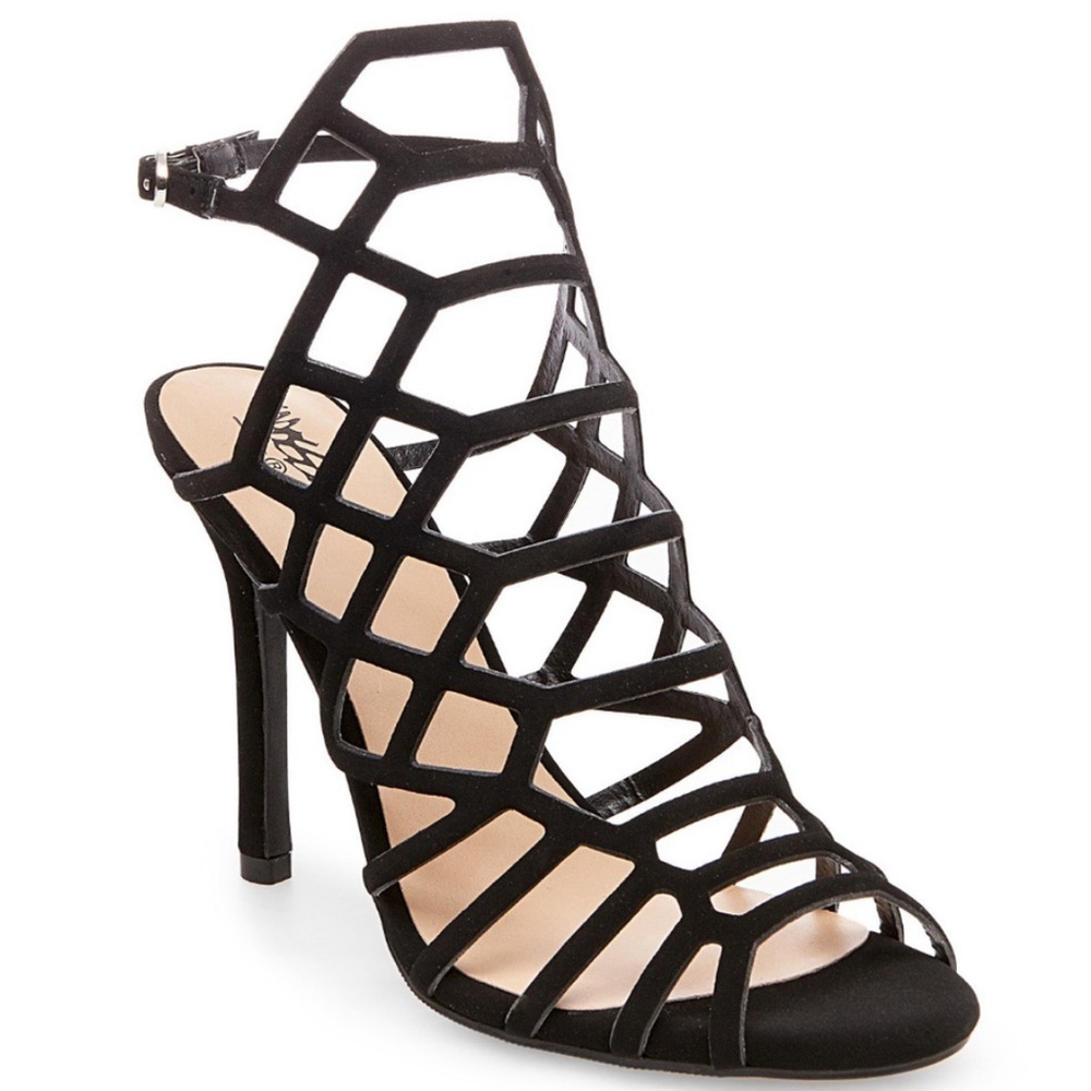 NEW Women’s Kylea Caged Heel Strappy Gladiator Pumps Heels Vegan Mossimo Sz 9.5